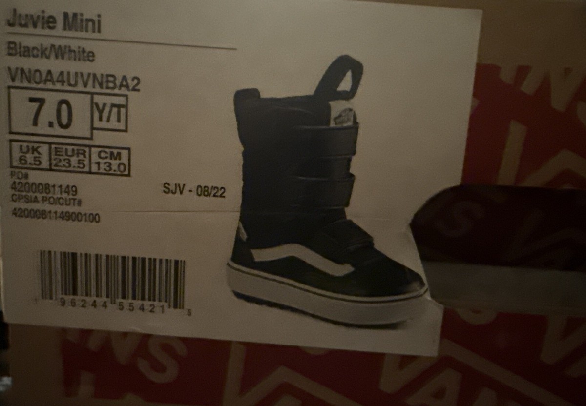 VANS Juvie Mini スノーボードブーツ 15cm Vans Juvie Mini - Size 7k | eBay