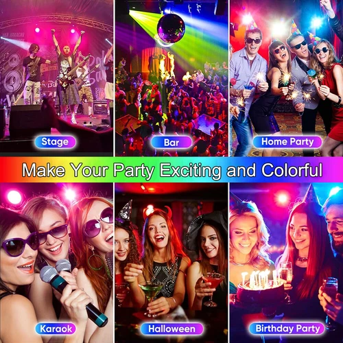 54W RGBW Par Can Light 54LED Stage Light DMX512 DJ Party Disco Wall Wash Lights - Picture 2 of 13