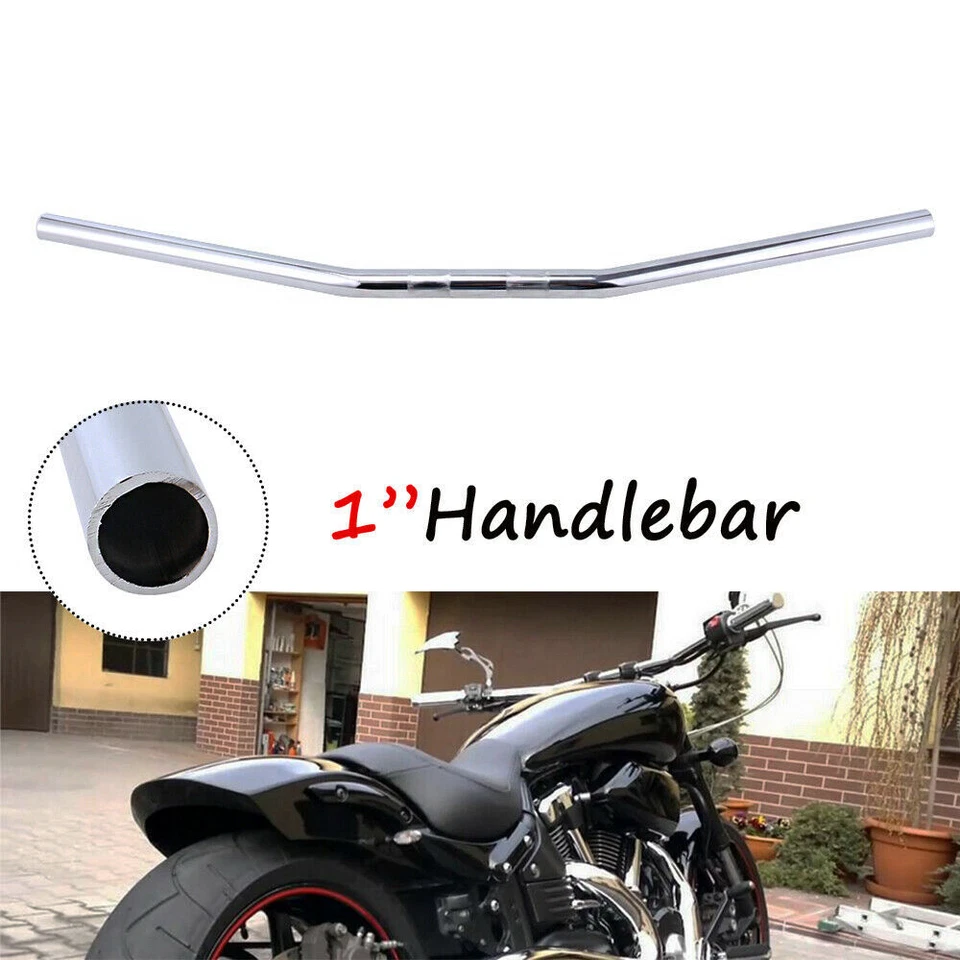 For Honda Suzuki Intruder 1400 1500 750 VL 800 1" Motorcycle Drag Bar Handlebar Foto 2 de 4