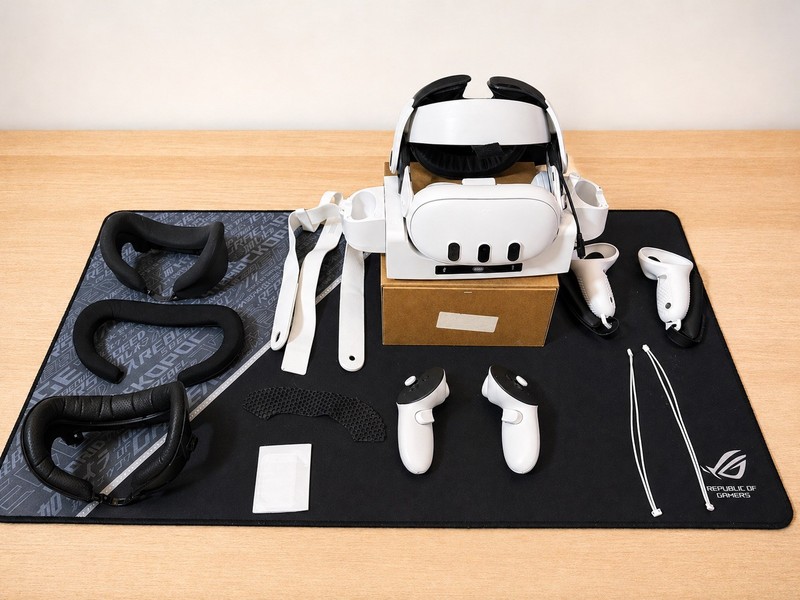 Meta Quest 3 512gb Bundle with extra batteries, head strap and more