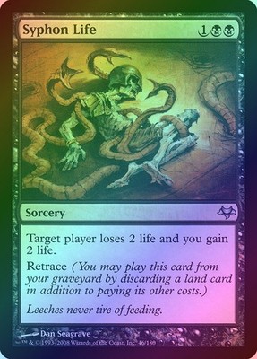 Syphon Life (46) Eventide MTG Magic the Gathering NM FOIL