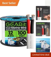 Heavy-Duty 12 Gauge Tinned Copper Speaker Wire - 100ft Marine Grade Solutions
