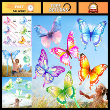 6 Pack Large Easy to Fly Kites for Kids  Adults - Butterfly, Dragonfly, Owl, Pa