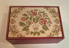ROLEX Vintage Embroidered Tapestry Red Watch Box 60.01.2