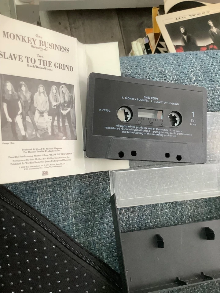 Skid Row. Monkey Business  CASSETTE TAPE. ATLANTIC - Image 3 of 3