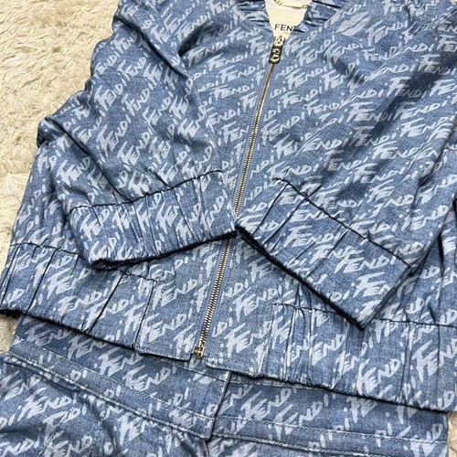 22Ss Fendi Chambray Jacket Pants Set-Up Denim - Picture 6 of 18