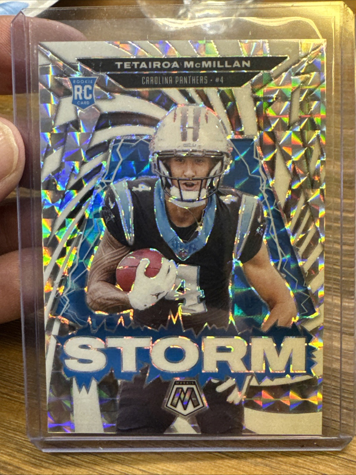 2025 Panini Mosaic Tetairoa Mcmillan STORM White Variation /25 SSP Rookie RC 🔥