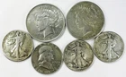 *MIXED DATE ASSORTED SILVER US DOLLAR & HALF DOLLAR LOT* *6 COINS* NR #S1254