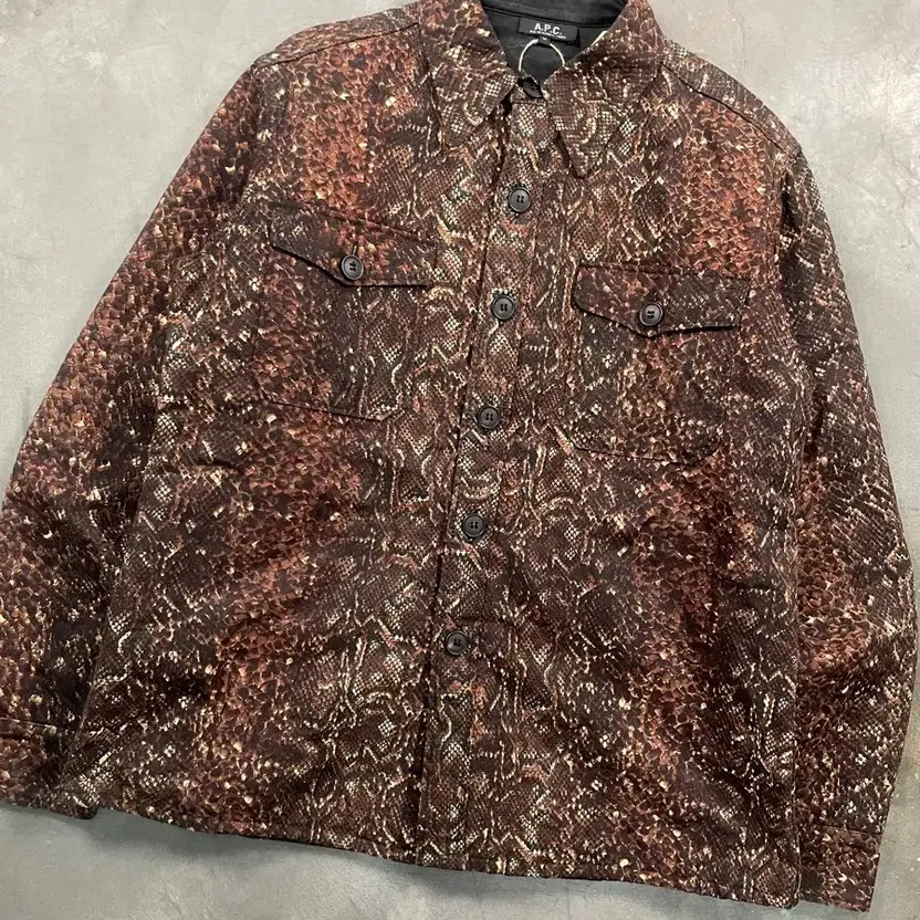 A.P.C Python Quilted Wax Jacket, Size M, Vintage,… - image 3