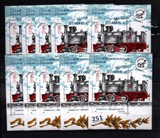  10X ROMANIA - MNH - TRAINS - TRANSPORT - LOCOMOTIVES - 2002