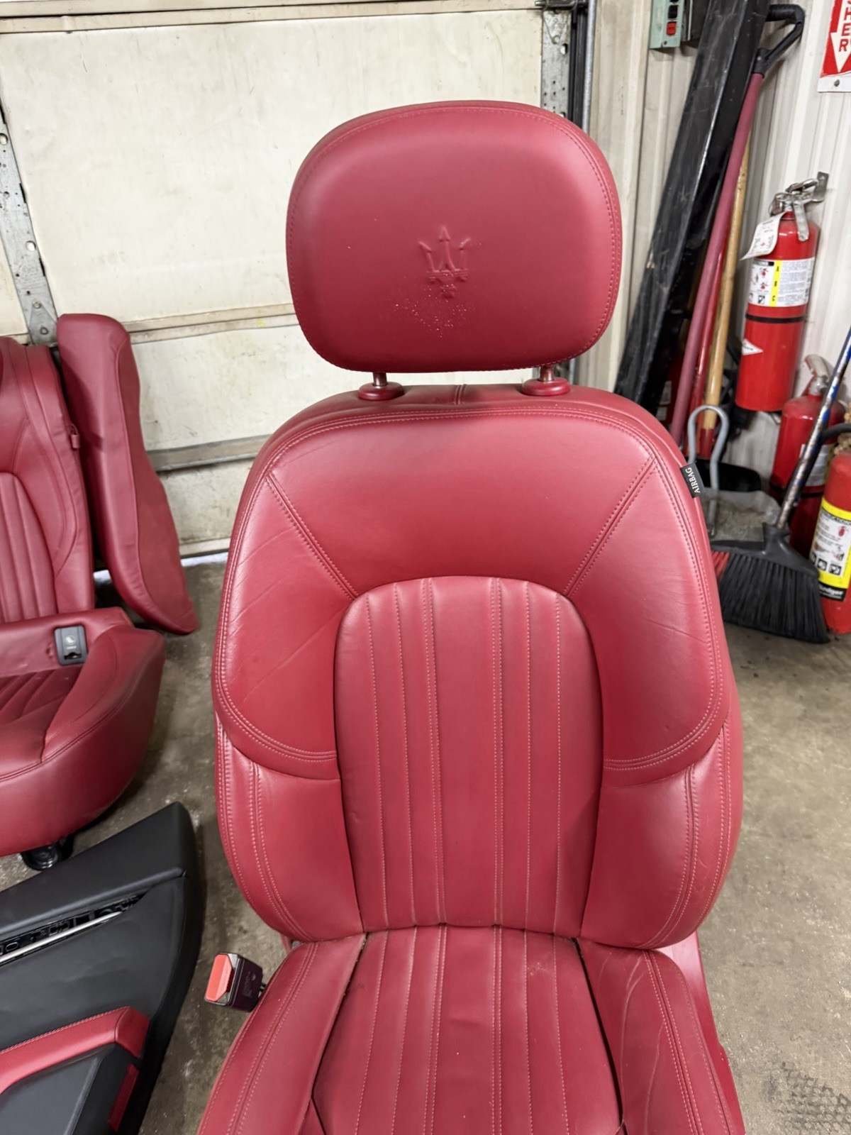 2014-2017 Maserati Ghibli Complete Interior Seat & Door Panel Set Red Rosso 