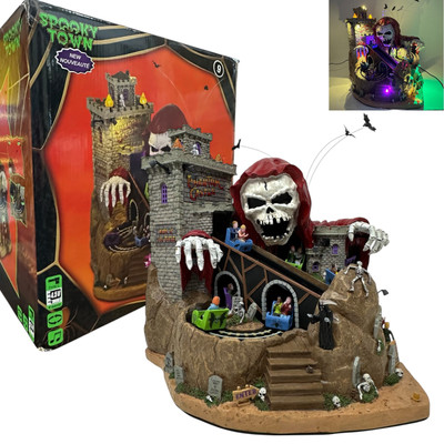 Lemax Spooky Town Phantom Castle 2024 Halloween 45216 Animation Lights Sound