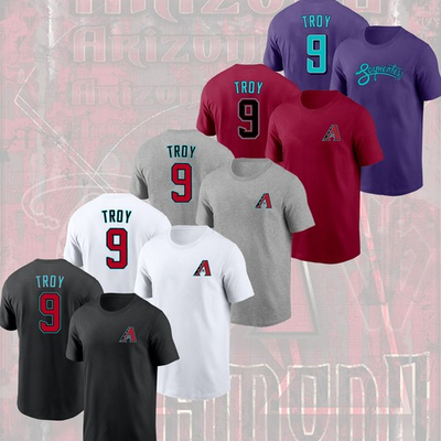 #ad NEW HOT Tommy Troy #9 Arizona Diamondbacks 2026 Name amp; Number Gift For Fans $34.85