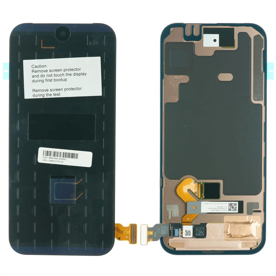 Google Pixel 9 Pro OLED Display + Fingerabdruck-Sensor + Kleber, schwarz