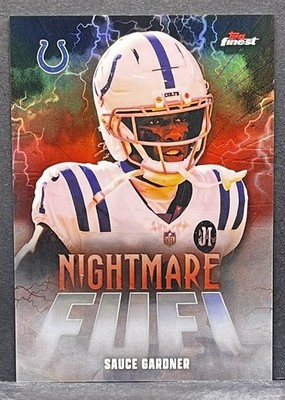 2025 Topps Finest - Sauce Gardner - Nightmare Fuel SSP Colts - Case Hit - #NF-10