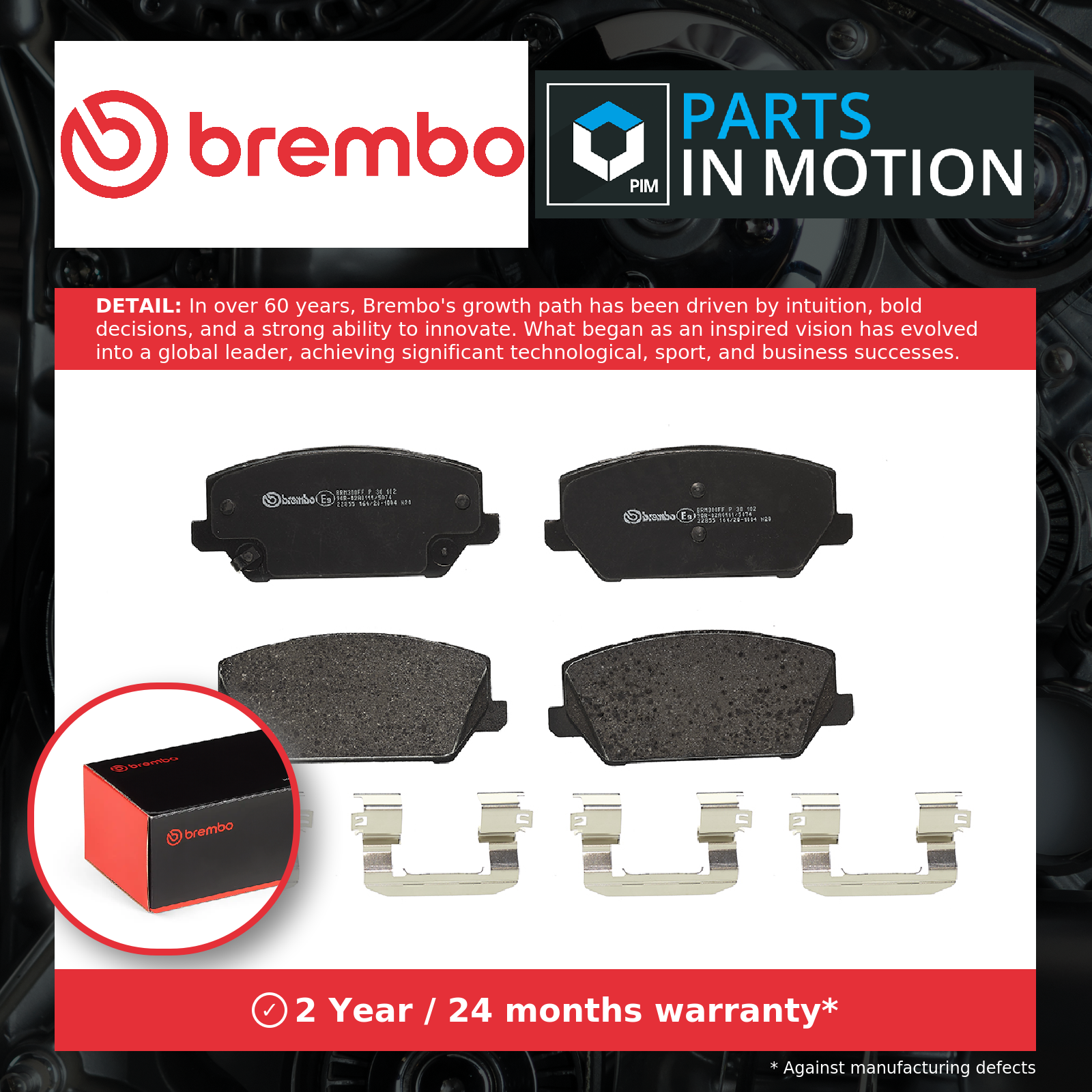 2x ✅Fits BREMBO KLOCKI SZCZEKI CYLINDERKI P 30 102 BRAKE PADS FRONT ⭐UK Seller⭐ - Image 2