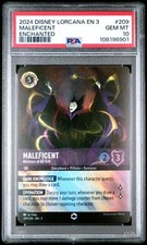 2024 DISNEY LORCANA EN 3-INTO THE INKLANDS 209 MALEFICENT ENCHANTED PSA 10