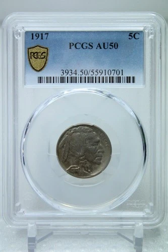 1917 Buffalo Nickel 5C PCGS AU50 #0701