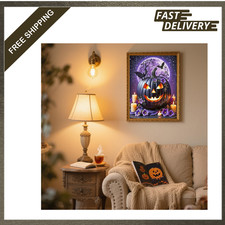 Halloween Pumpkin Diamond Painting Kit for Adults Horror Diamond Art DIY 5D