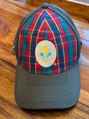 Boy Scouts of America Webelos Uniform Flex Fit Hat with Award Pins Size M/L BSA