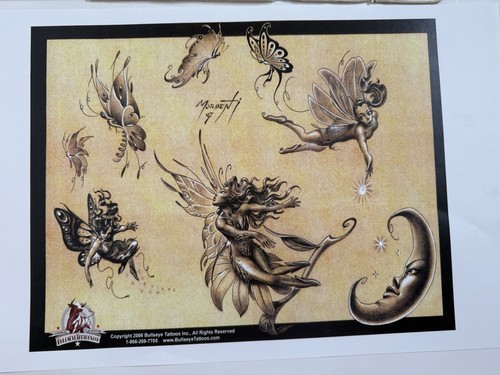 14 Bullseye Tattoos Flash Sheets 2008, 2006, 2007 - Picture 14 of 15
