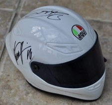Nigel Mansell , Damon Hill & Jacques Signed 1/2 Scale AGV Helmet F1 Williams COA