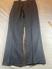 Vintage Circle S Dress Pants Mens Gray 32 Polyester Zip Western Wear Ranch