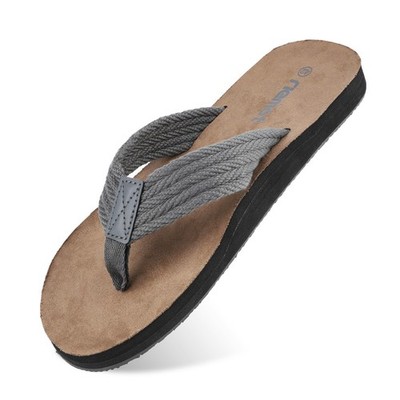 riemot Men's Thongs Arch Support Flip Flops Beach Sandals Lightweight Comfort T