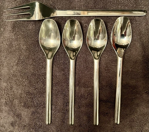 Christofle Recto Verso ステンレススチール 5 PC。 4 Plusエクストラ2のサービス - 画像8/21