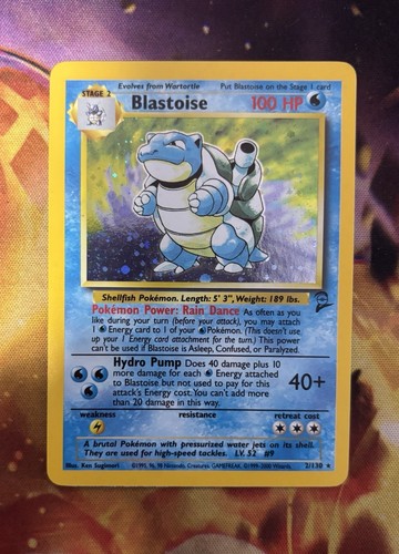 Blastoise 2/130 Base Set 2 2000 Holo Rare Hologram Pokemon TCG - Picture 2 of 7