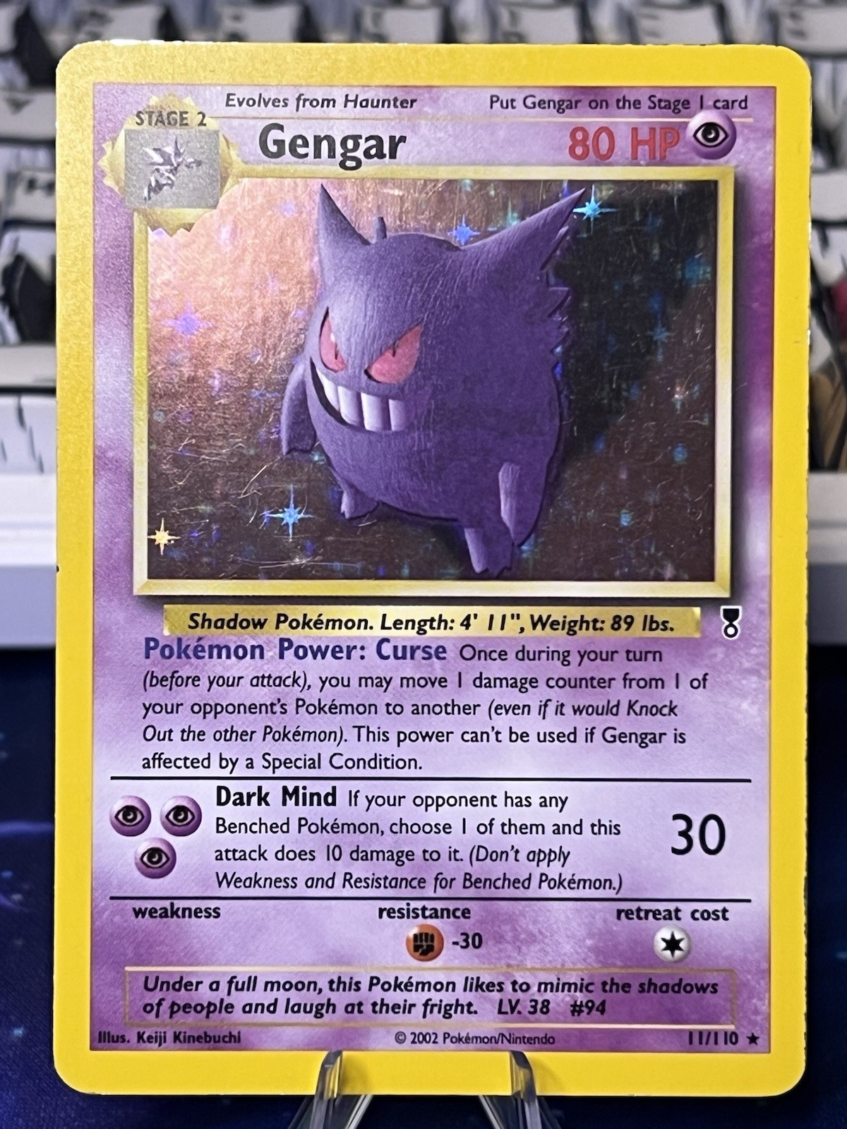 Gengar - 11/110 - Holo Rare Legendary Collection LP Vintage Mid Era