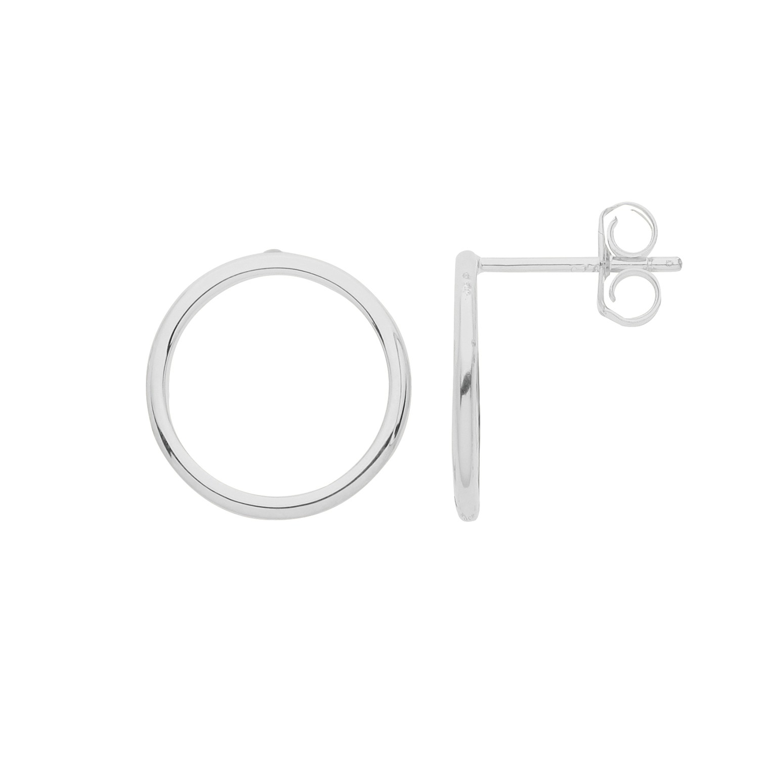 Créoles argent 925 anti-ternissement boucles d'oreilles hypoallergéniques 14mm