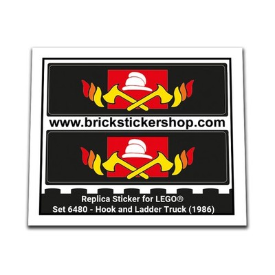 Replacement Sticker for Set 6480 - Hook and Ladder Truck