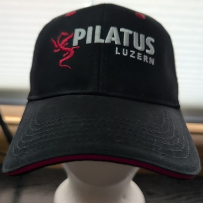 NWOT Mt. Pilatus Luzern Dragon Red & Black Sewn Hat Tramonti