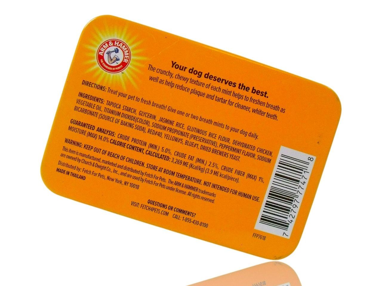 (3-Pack) Arm & Hammer Dental Care Mints for Dogs Fresh Breath Tartar Exp 03/2027