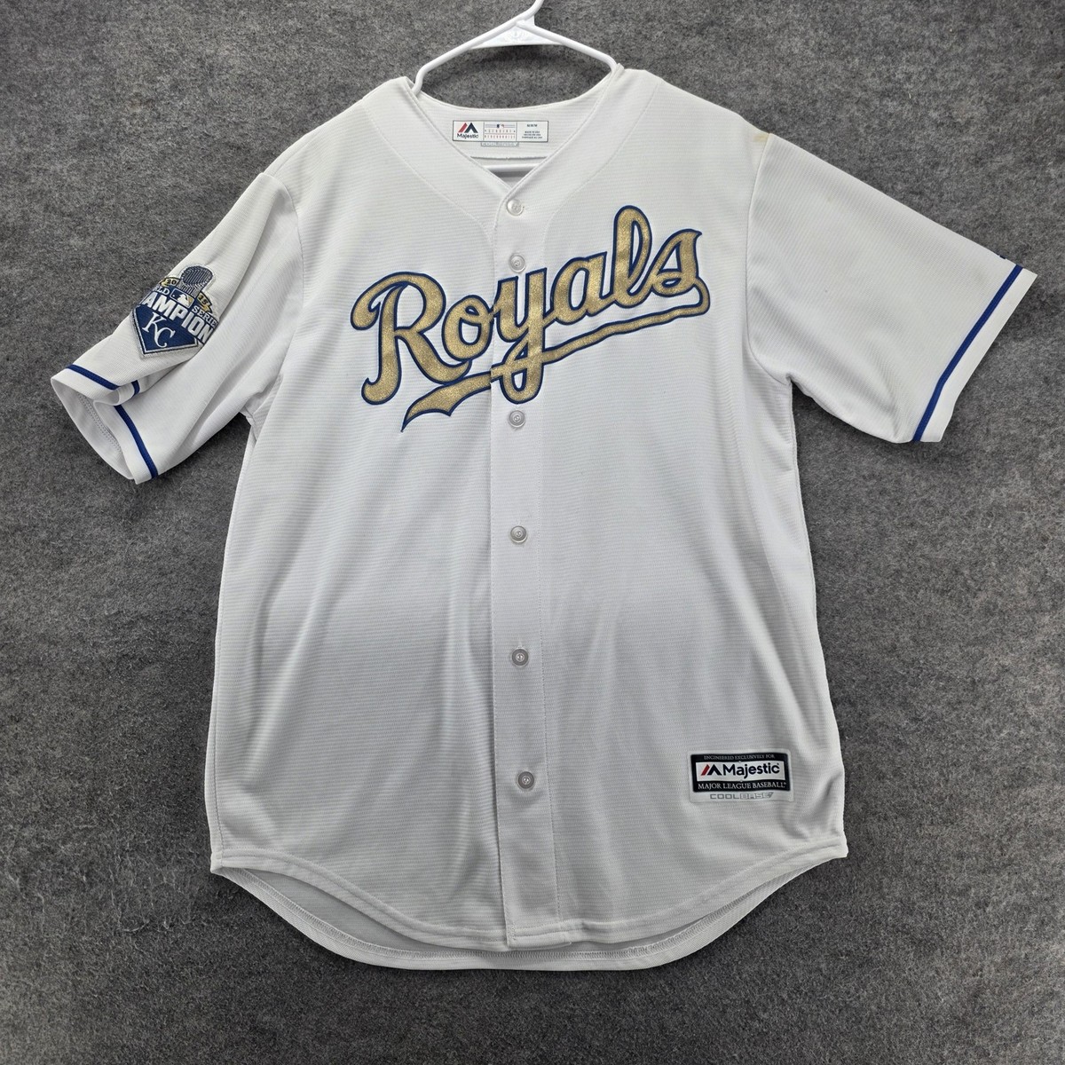 Kansas City Royals Jersey Mens M White MLB Baseball Perez 13