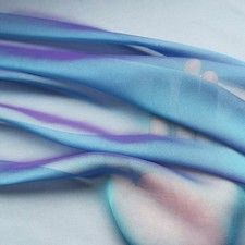 58'' Wide 30D Thin Ombre 2 Tone Chiffon Gauze Soft Stage Wedding Fabric Shading