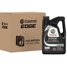EDGE 0W-20 Full Synthetic Motor Oil 5 Qt x 3 ...