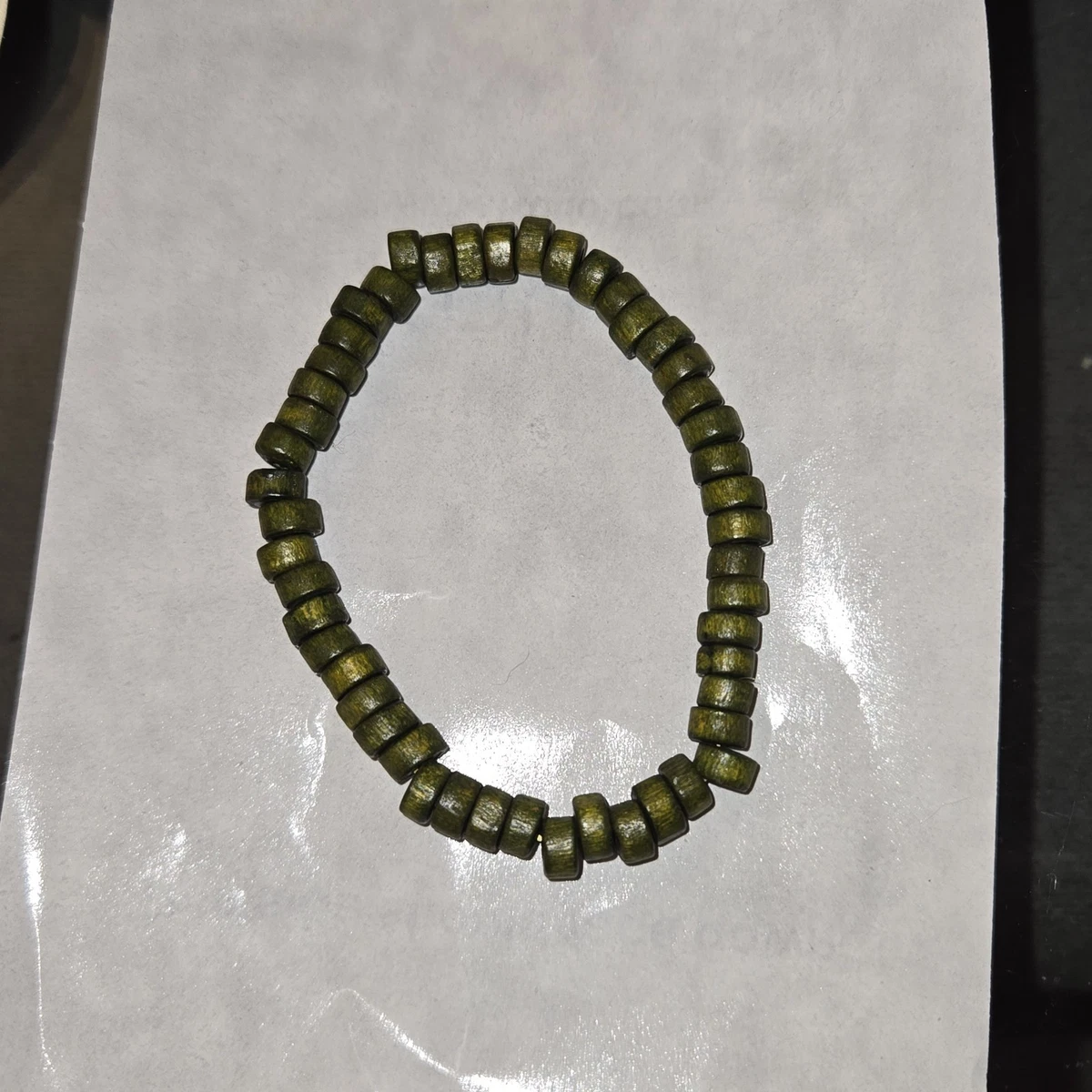 Bracelets Massimo Dutti En Bois Vert – Neufs Sans Emballage, Tendance Naturelle