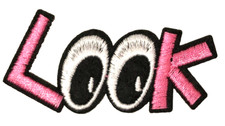 Patch Sew On Iron On Embroidered Clothing Hats Jackets Coat LOOK Symbol A310