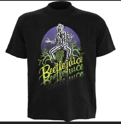 Brand New Sealed Beetlejuice Men s T Shirt XL Triple Name Rare Michael Keaton
