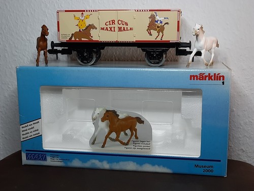 Märklin Maxi Spur 1, 1:32 Museumswagen 2000 "Circus Maximale" mit Pferden u. OVP - Bild 15 von 21