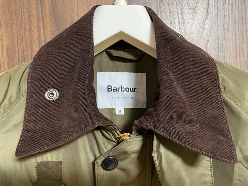 Barbour Spey Jacket Khaki Brown Size S Nylon Polyester from Japan WOMENS!!!!!!!! - Picture 5 of 16