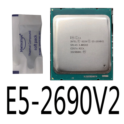 Intel Xeon E5-2690 V2 3GHz Ten Core 10C/20T 25M Processor LGA2011 CPU SR1A5 - Picture 1 of 2