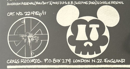 Sleeping Dogs /Crass Records - Beware 7’ / 1983/ Mint Vinyl - Picture 3 of 6