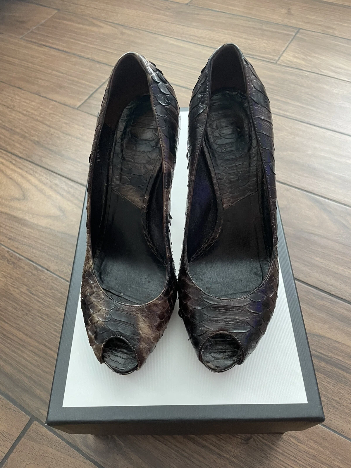 Talons Dior 36 imprimé serpent