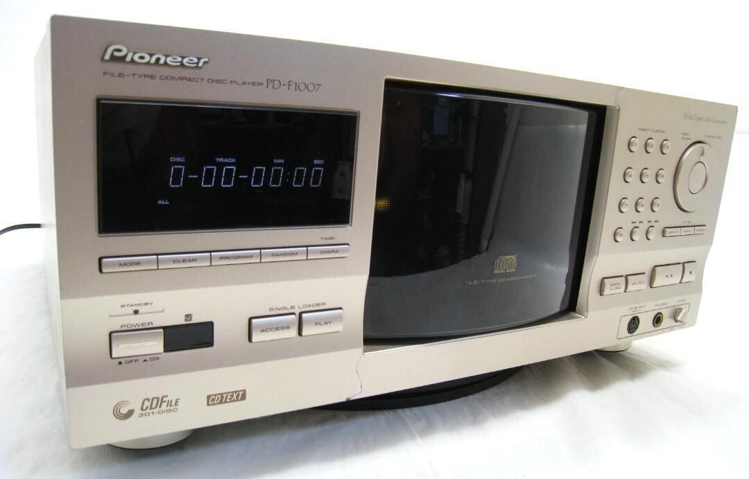 Vintage Pioneer PD-F1007 300 Changer Compact Disc Player