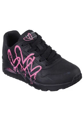 Skechers Street UNO DIPPING IN LOVE Sneakers Damen Mädchen JGoldcrown schwarz