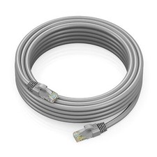50FT Gray Cat 6 Ethernet Cable UTP LAN High Speed Internet Network Patch Cord