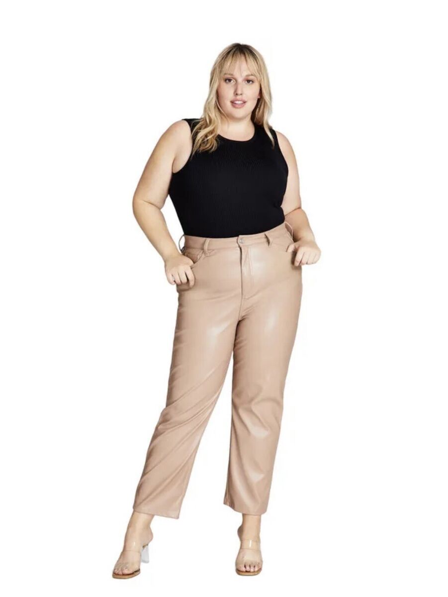 And Now This Trendy Plus Size 16W Faux Leather Pants In And Now This Trendy Plus Size 16W Faux Leather Pants In